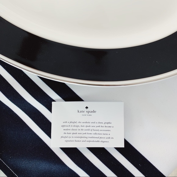 Kate Spade New York Sadie Street Black Platter - Picture 10 of 12